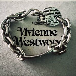 VIVIENNE WESTWOOD silver ZEPHYR ID bracelet